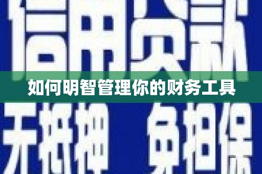 邱县如何明智管理你的财务工具