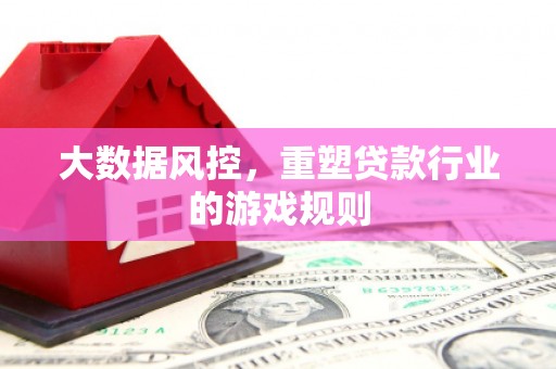 邱县大数据风控，重塑贷款行业的游戏规则