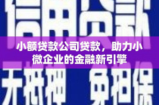 邱县小额贷款公司贷款，助力小微企业的金融新引擎